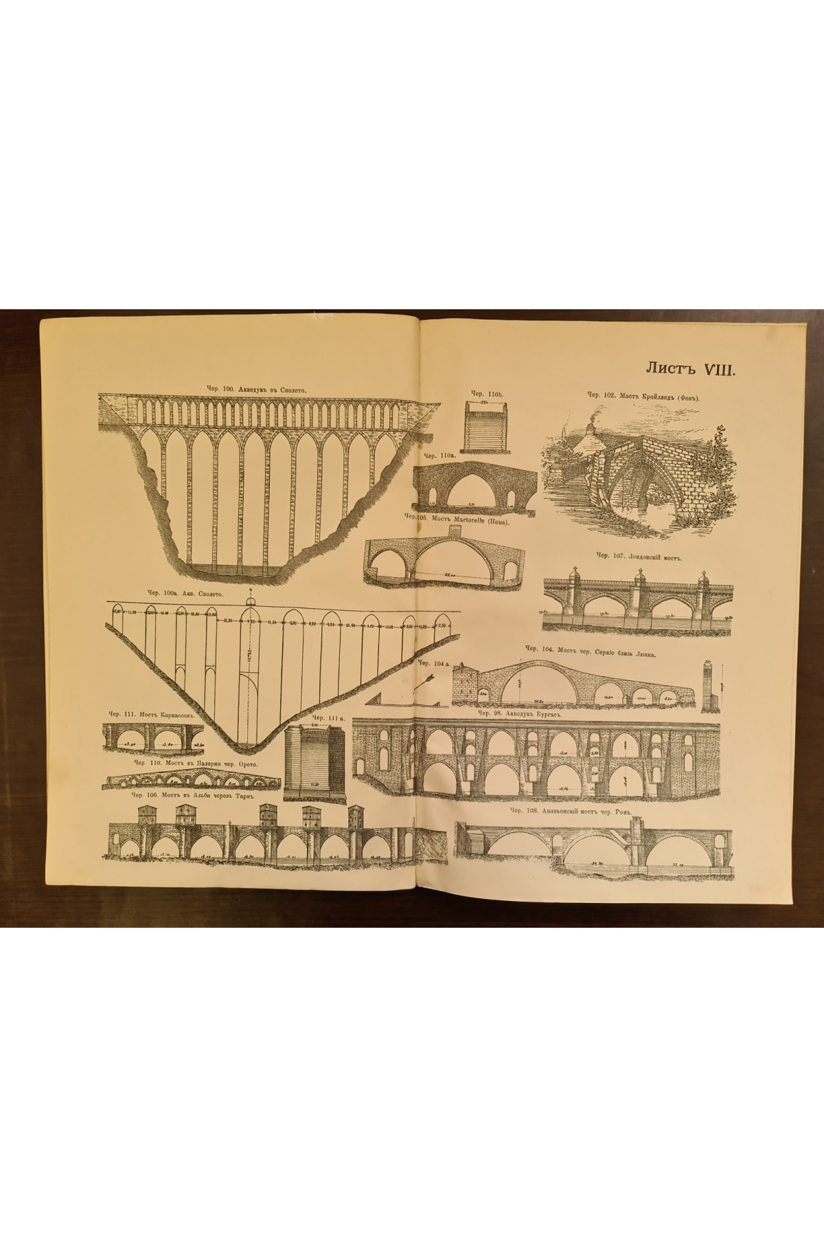 1898 г. Очерк истории мостов" профессора М.М. Черепашинского