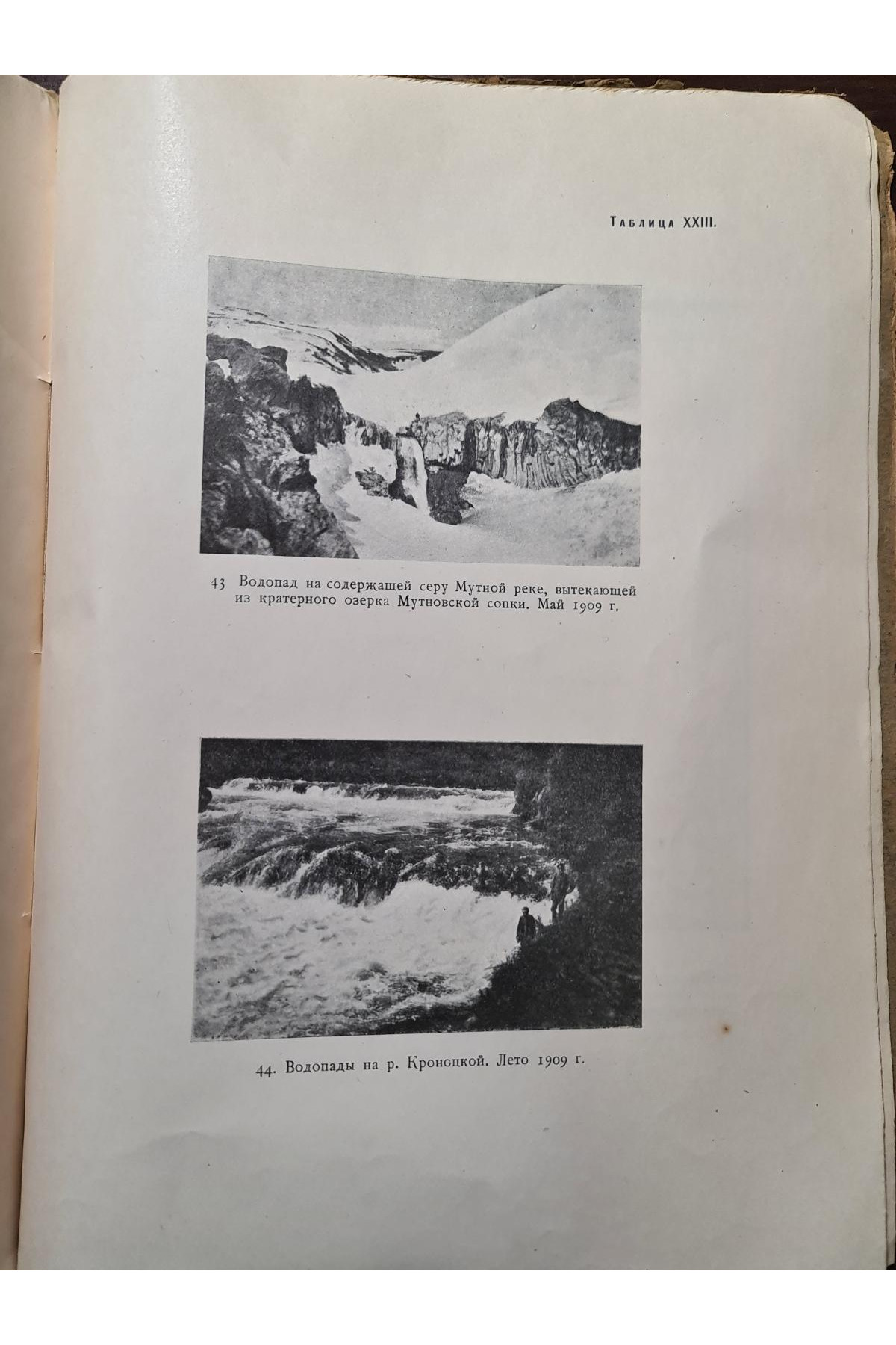 1928 р. Карта вулканов Камчатки