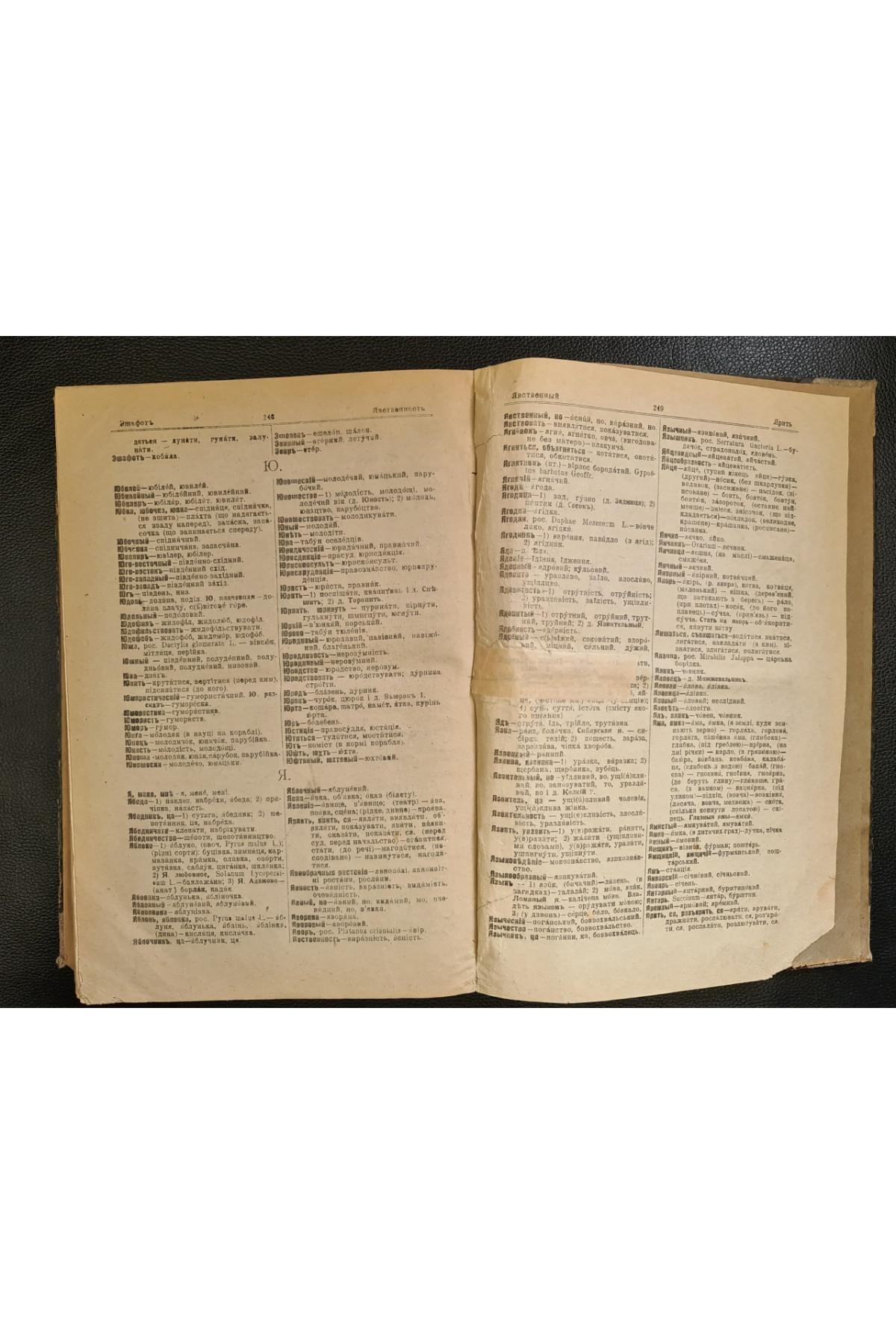 1918 р.  Російсько-український словник