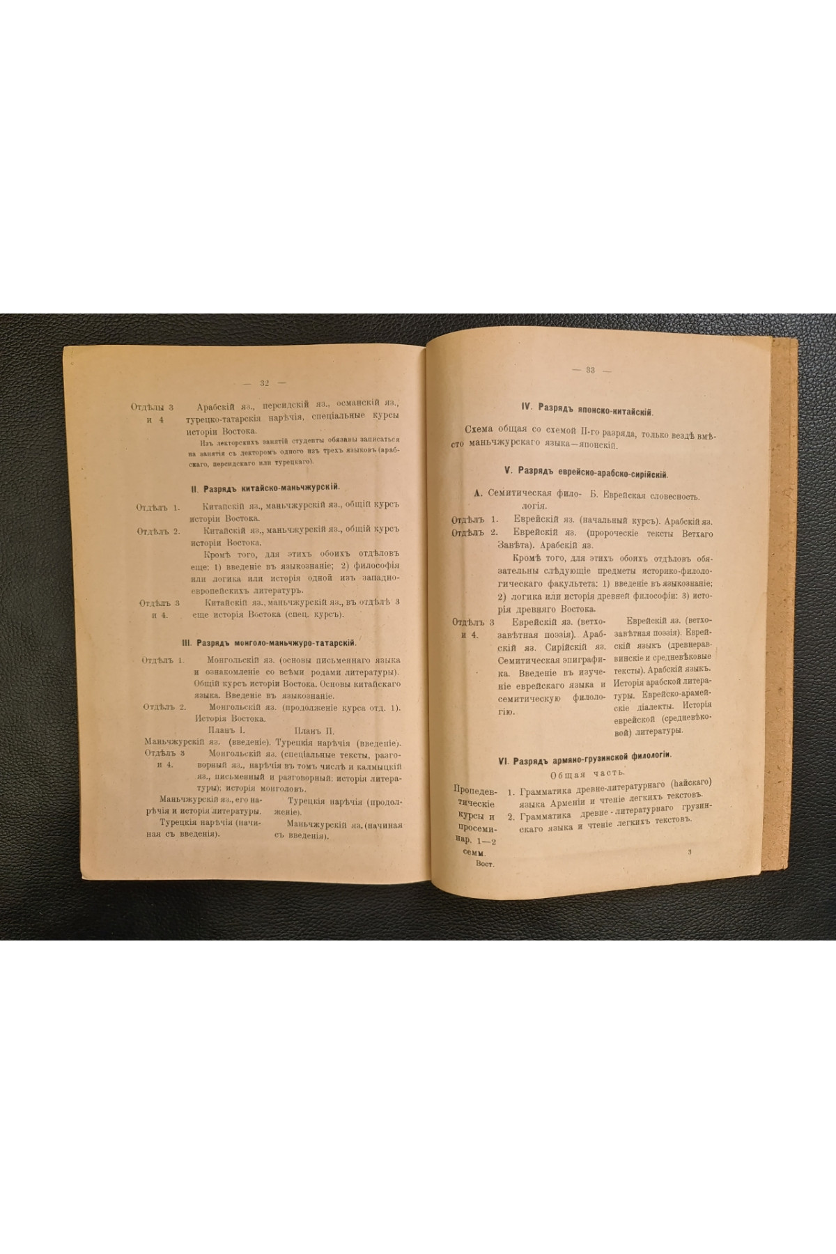 1914 г. Обзоръ преподаванія наукъ по факультету восточныхъ языковъ
